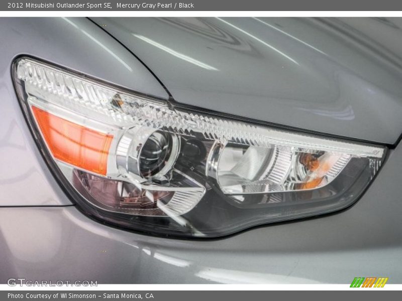 Mercury Gray Pearl / Black 2012 Mitsubishi Outlander Sport SE