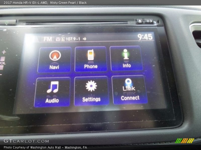 Misty Green Pearl / Black 2017 Honda HR-V EX-L AWD