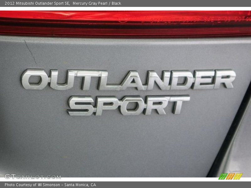 Mercury Gray Pearl / Black 2012 Mitsubishi Outlander Sport SE