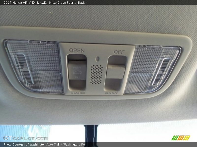 Misty Green Pearl / Black 2017 Honda HR-V EX-L AWD