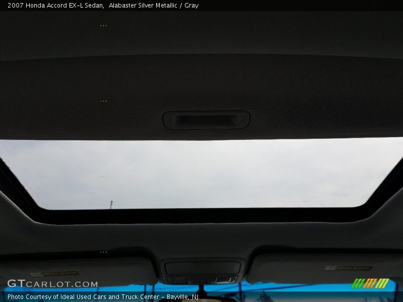 Alabaster Silver Metallic / Gray 2007 Honda Accord EX-L Sedan