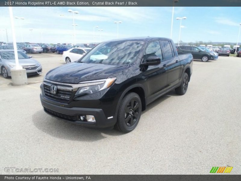 Crystal Black Pearl / Black 2017 Honda Ridgeline RTL-E AWD Black Edition