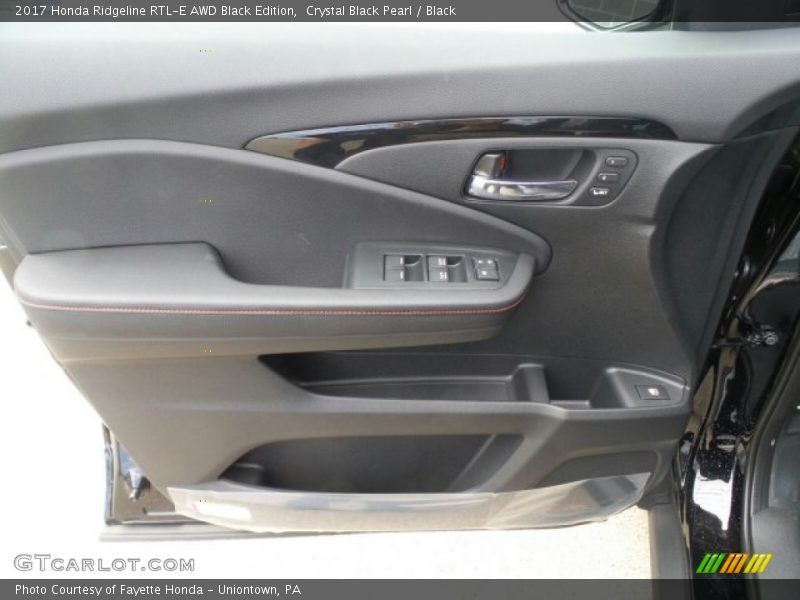 Crystal Black Pearl / Black 2017 Honda Ridgeline RTL-E AWD Black Edition