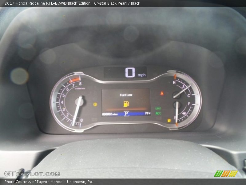 Crystal Black Pearl / Black 2017 Honda Ridgeline RTL-E AWD Black Edition