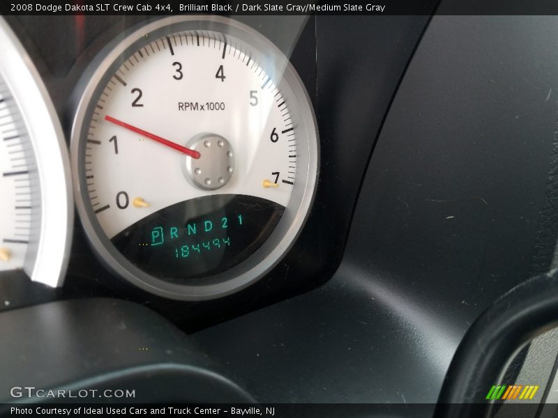 Brilliant Black / Dark Slate Gray/Medium Slate Gray 2008 Dodge Dakota SLT Crew Cab 4x4