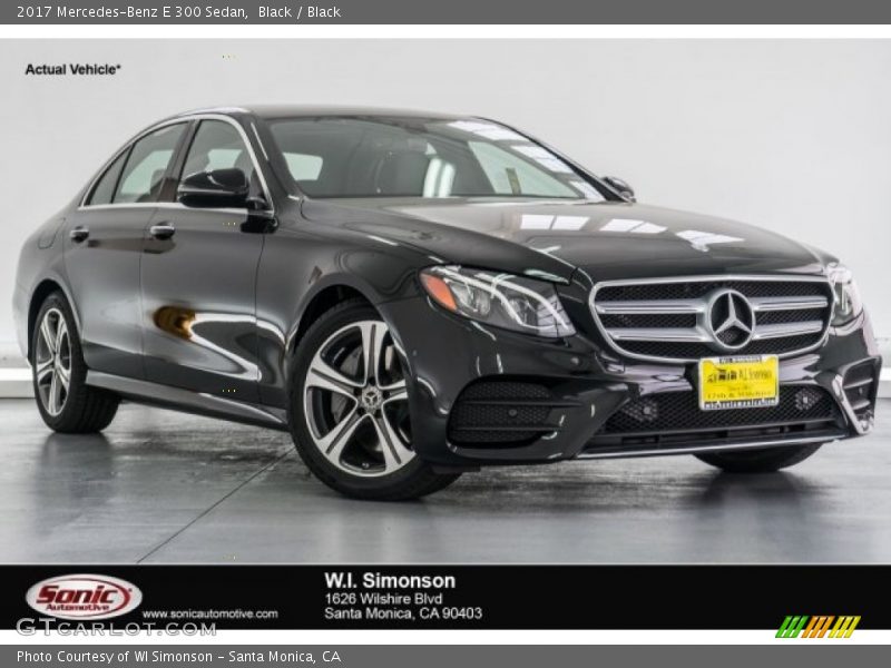 Black / Black 2017 Mercedes-Benz E 300 Sedan