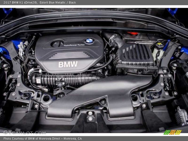 Estoril Blue Metallic / Black 2017 BMW X1 sDrive28i