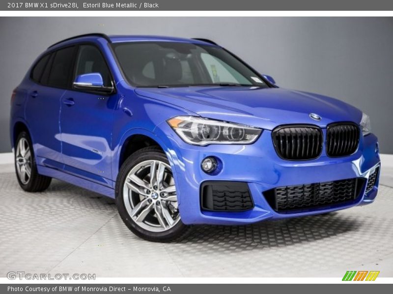 Estoril Blue Metallic / Black 2017 BMW X1 sDrive28i