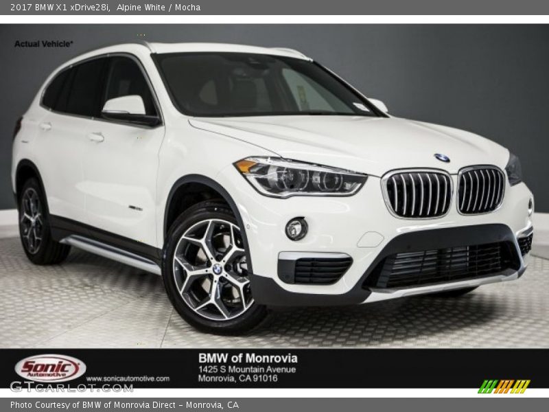 Alpine White / Mocha 2017 BMW X1 xDrive28i