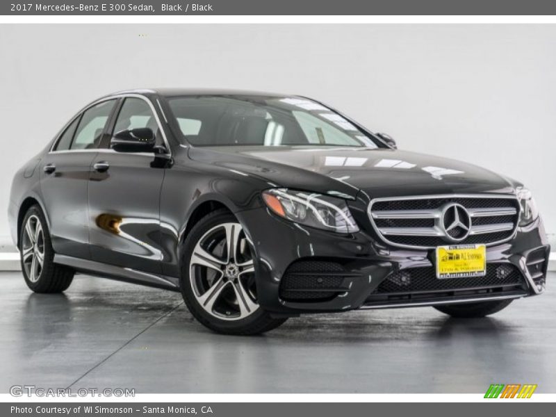 Black / Black 2017 Mercedes-Benz E 300 Sedan