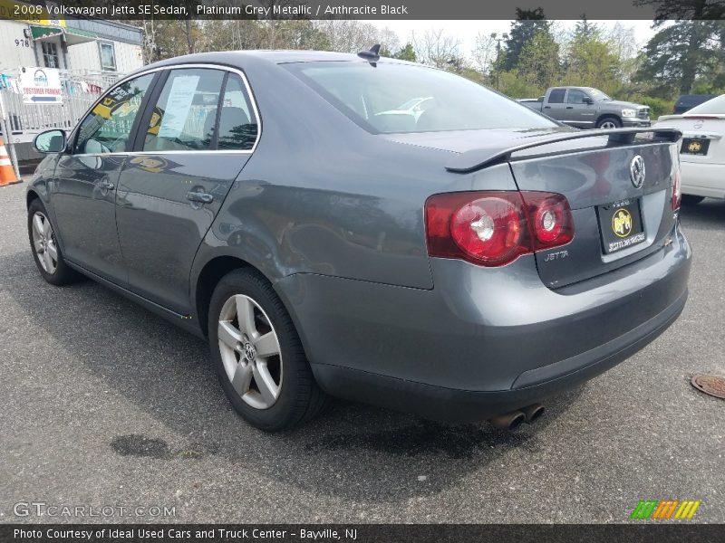 Platinum Grey Metallic / Anthracite Black 2008 Volkswagen Jetta SE Sedan