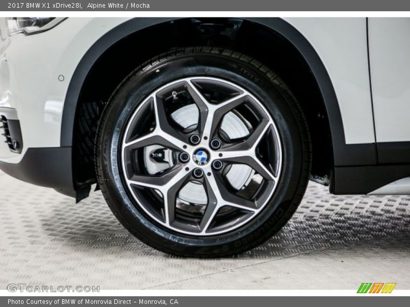 Alpine White / Mocha 2017 BMW X1 xDrive28i