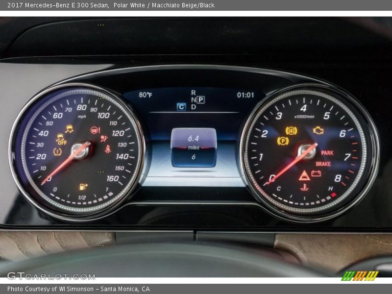 Polar White / Macchiato Beige/Black 2017 Mercedes-Benz E 300 Sedan