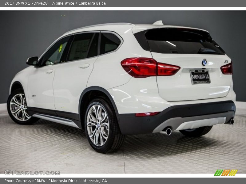 Alpine White / Canberra Beige 2017 BMW X1 xDrive28i