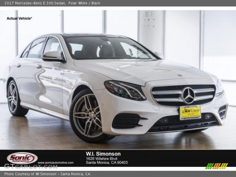 Polar White / Black 2017 Mercedes-Benz E 300 Sedan