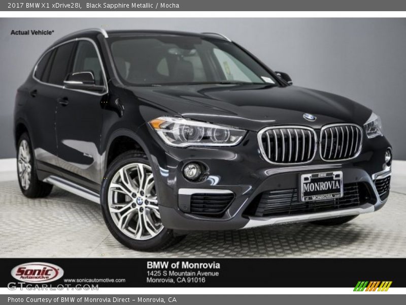 Black Sapphire Metallic / Mocha 2017 BMW X1 xDrive28i