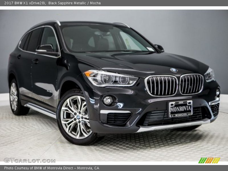 Black Sapphire Metallic / Mocha 2017 BMW X1 xDrive28i