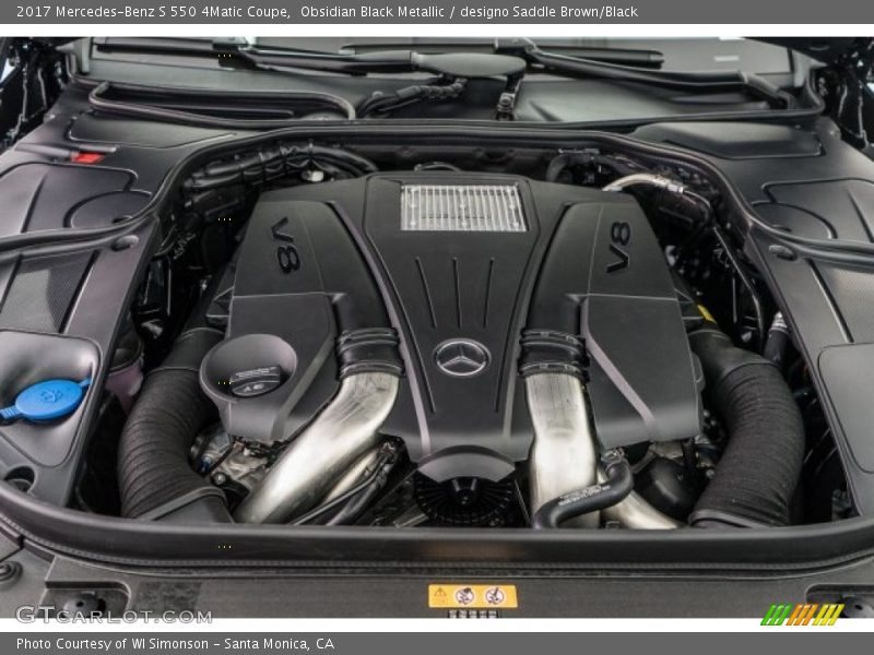  2017 S 550 4Matic Coupe Engine - 4.7 Liter DI biturbo DOHC 32-Valve VVT V8