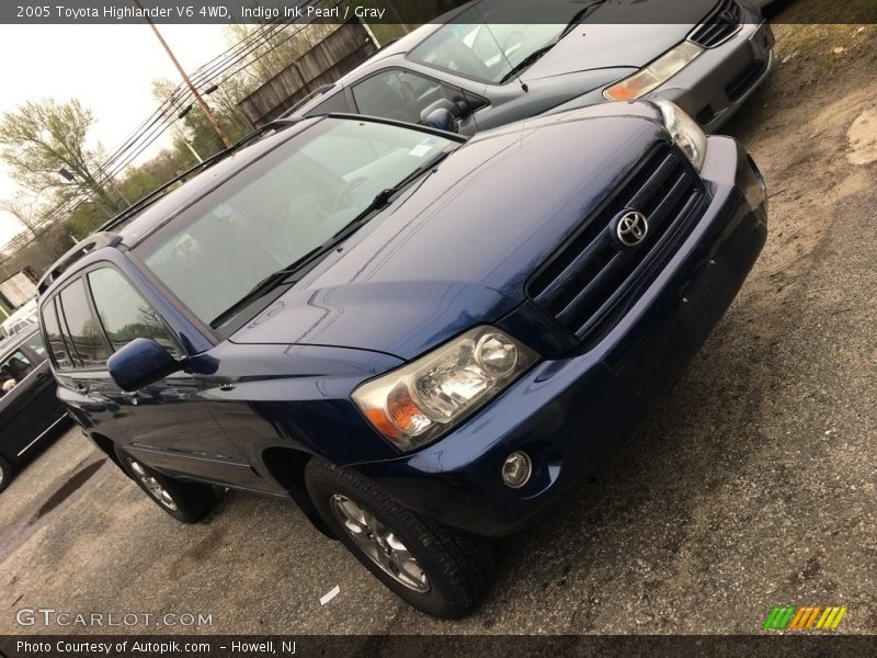 Indigo Ink Pearl / Gray 2005 Toyota Highlander V6 4WD