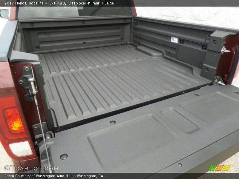 Deep Scarlet Pearl / Beige 2017 Honda Ridgeline RTL-T AWD