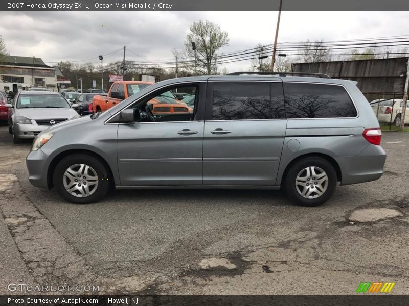 Ocean Mist Metallic / Gray 2007 Honda Odyssey EX-L