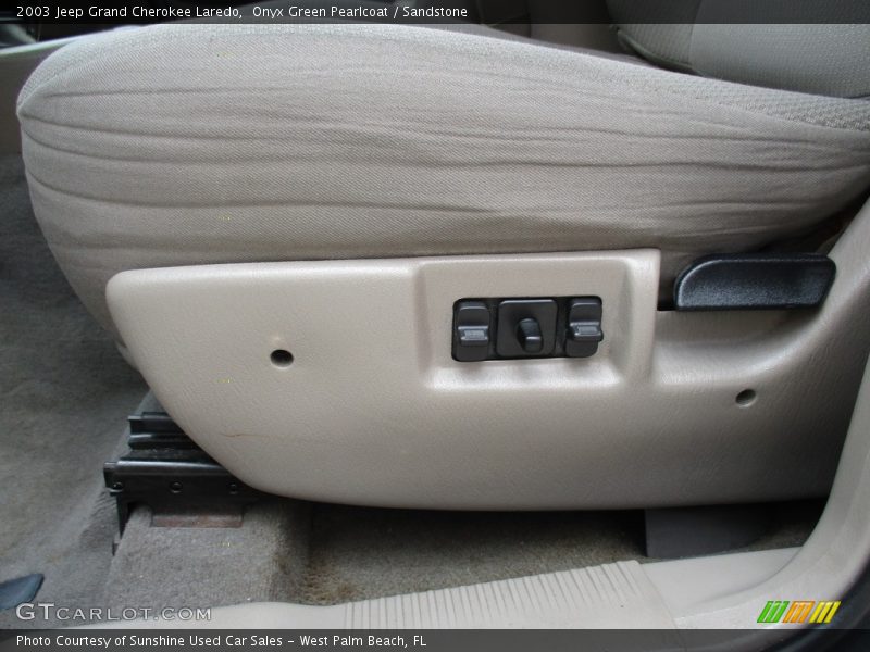 Onyx Green Pearlcoat / Sandstone 2003 Jeep Grand Cherokee Laredo