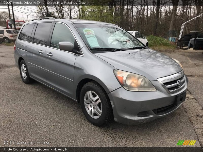 Ocean Mist Metallic / Gray 2007 Honda Odyssey EX-L