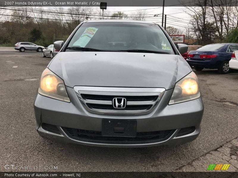 Ocean Mist Metallic / Gray 2007 Honda Odyssey EX-L