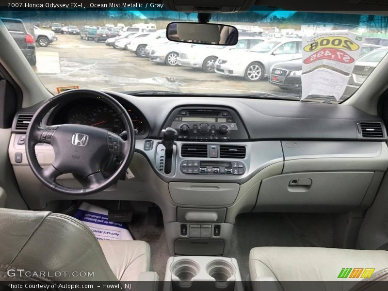 Ocean Mist Metallic / Gray 2007 Honda Odyssey EX-L