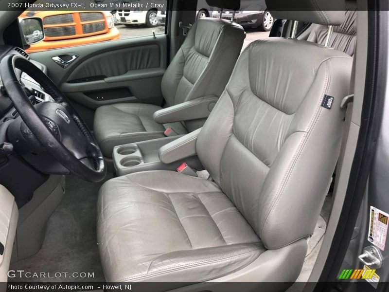 Ocean Mist Metallic / Gray 2007 Honda Odyssey EX-L