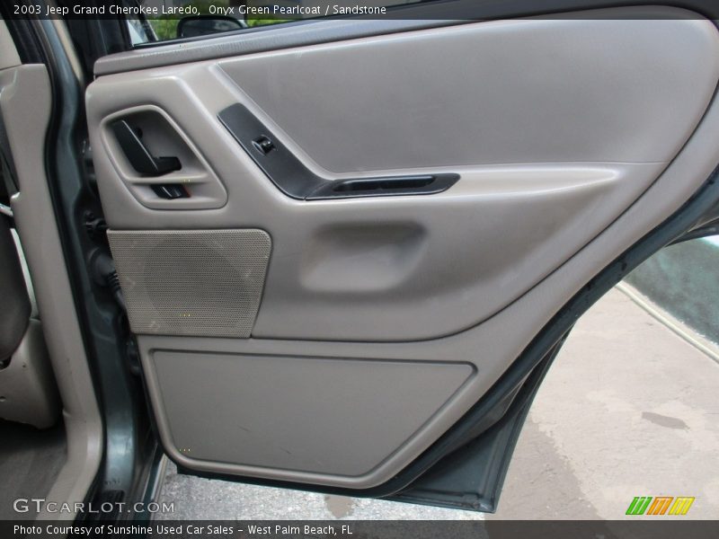 Onyx Green Pearlcoat / Sandstone 2003 Jeep Grand Cherokee Laredo