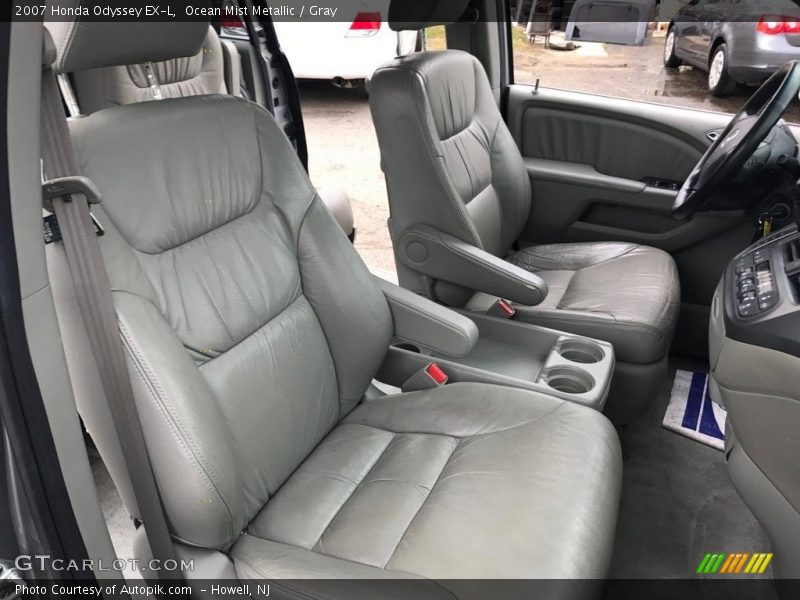 Ocean Mist Metallic / Gray 2007 Honda Odyssey EX-L