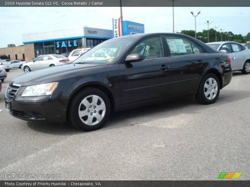 Cocoa Metallic / Camel 2009 Hyundai Sonata GLS V6