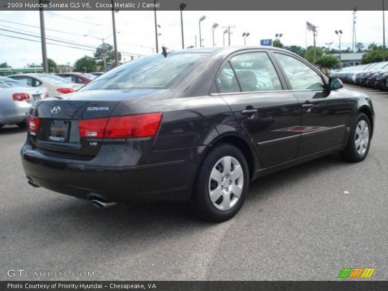 Cocoa Metallic / Camel 2009 Hyundai Sonata GLS V6