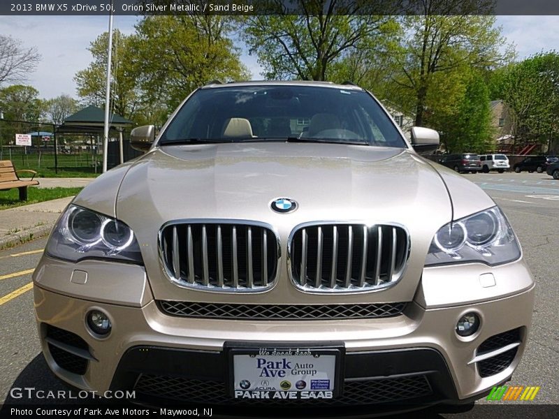 Orion Silver Metallic / Sand Beige 2013 BMW X5 xDrive 50i