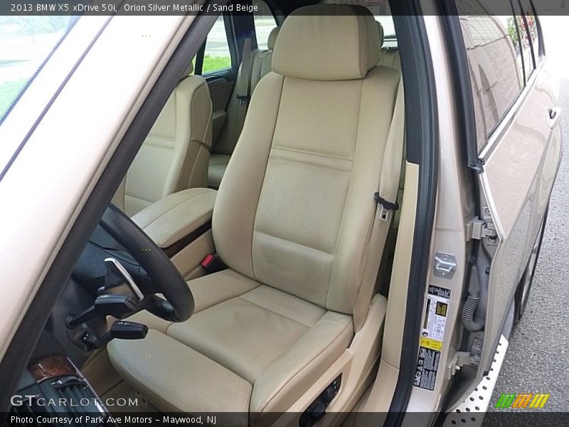 Orion Silver Metallic / Sand Beige 2013 BMW X5 xDrive 50i
