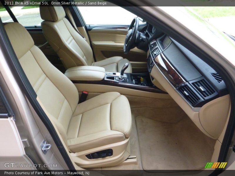 Orion Silver Metallic / Sand Beige 2013 BMW X5 xDrive 50i