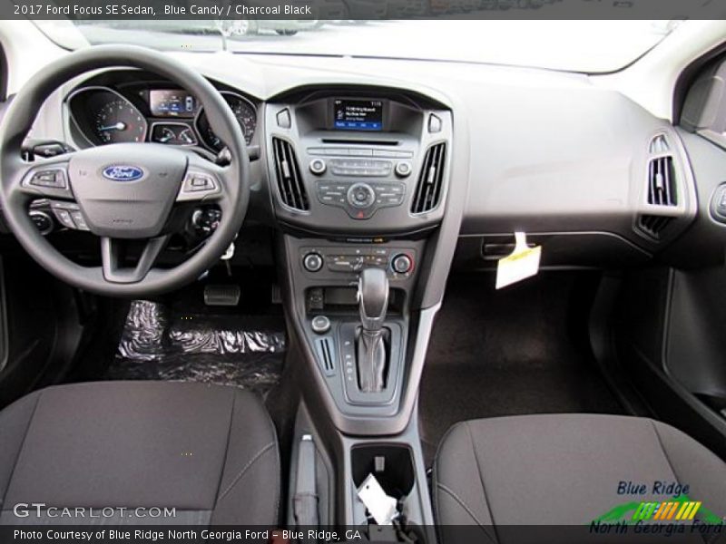 Blue Candy / Charcoal Black 2017 Ford Focus SE Sedan