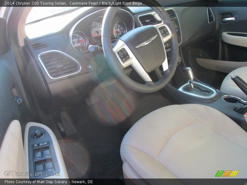 Cashmere Pearl / Black/Light Frost Beige 2014 Chrysler 200 Touring Sedan