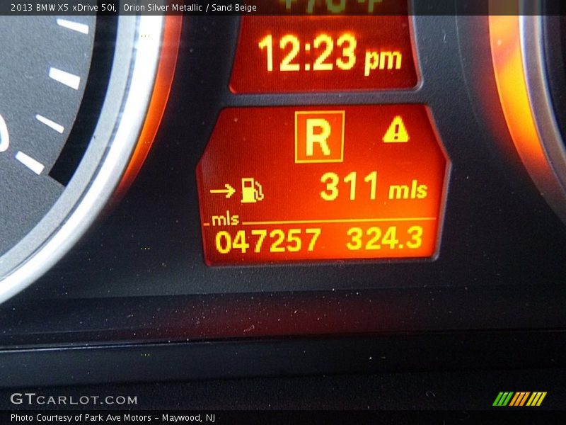 Orion Silver Metallic / Sand Beige 2013 BMW X5 xDrive 50i