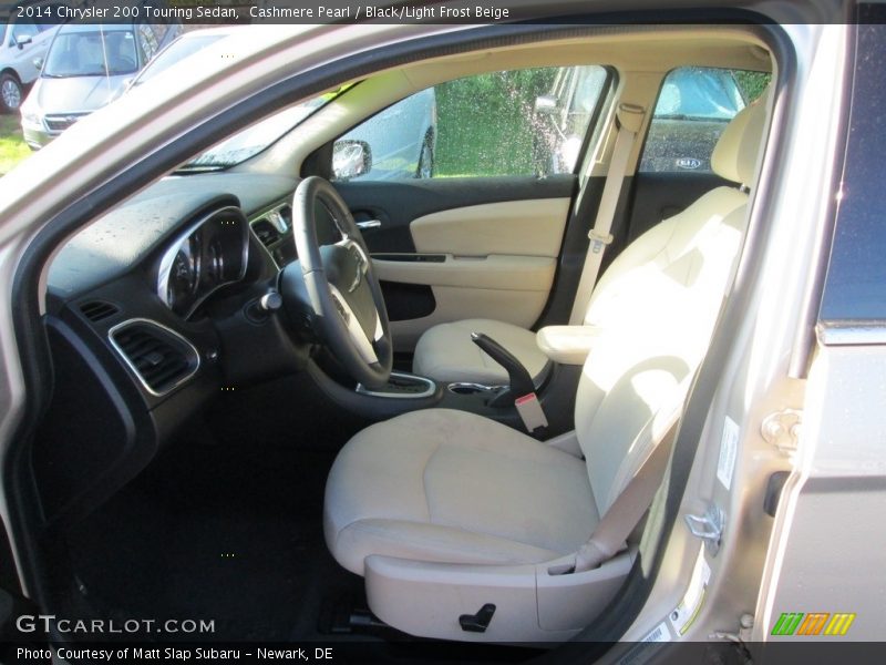 Cashmere Pearl / Black/Light Frost Beige 2014 Chrysler 200 Touring Sedan