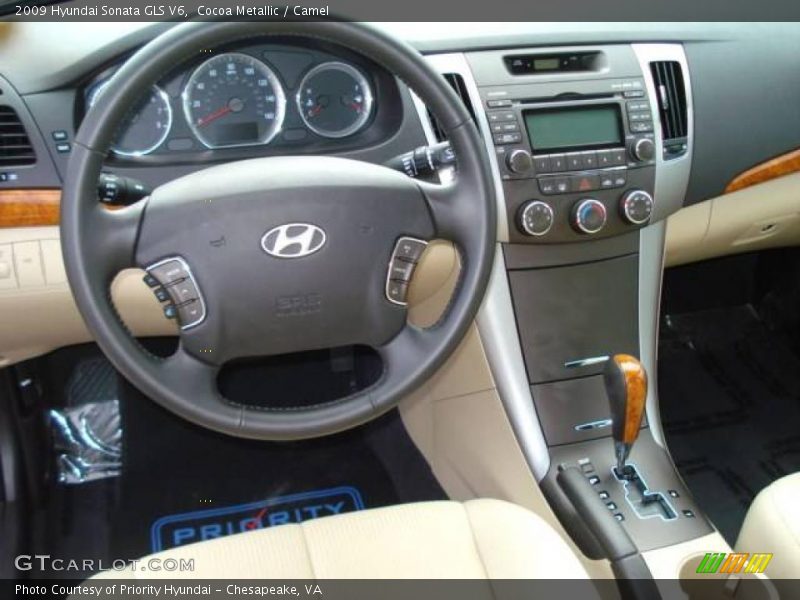 Cocoa Metallic / Camel 2009 Hyundai Sonata GLS V6