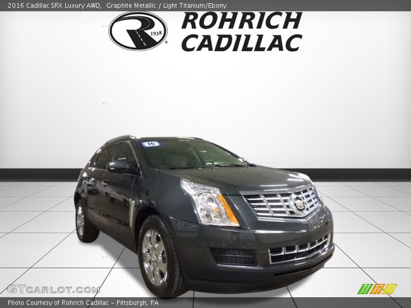 Graphite Metallic / Light Titanium/Ebony 2016 Cadillac SRX Luxury AWD