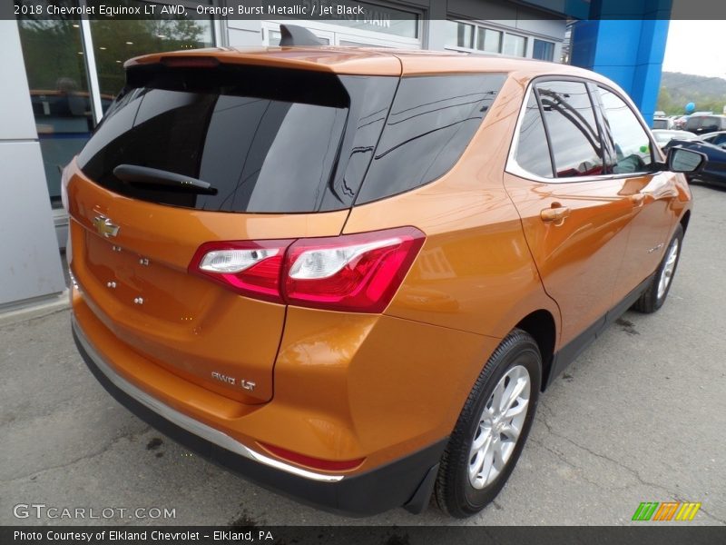 Orange Burst Metallic / Jet Black 2018 Chevrolet Equinox LT AWD