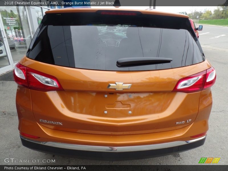 Orange Burst Metallic / Jet Black 2018 Chevrolet Equinox LT AWD