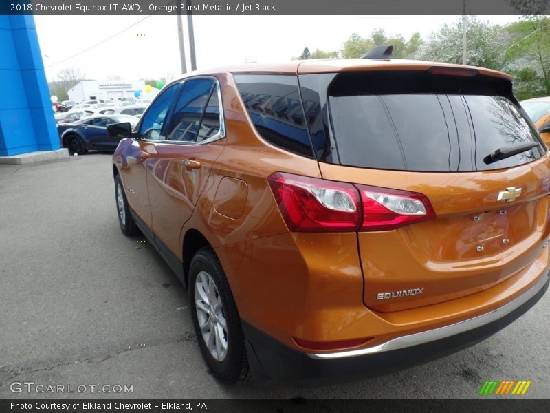 Orange Burst Metallic / Jet Black 2018 Chevrolet Equinox LT AWD