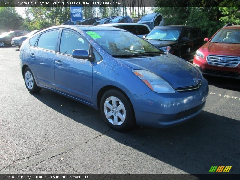 Seaside Blue Pearl / Dark Gray 2007 Toyota Prius Hybrid Touring