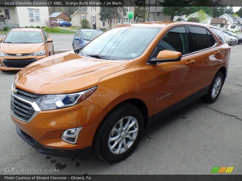 Orange Burst Metallic / Jet Black 2018 Chevrolet Equinox LT AWD