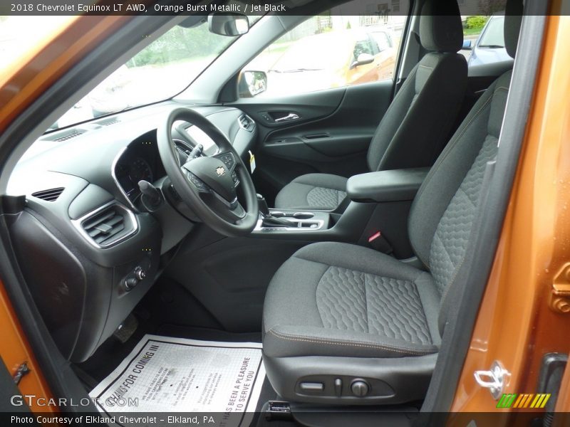 Orange Burst Metallic / Jet Black 2018 Chevrolet Equinox LT AWD