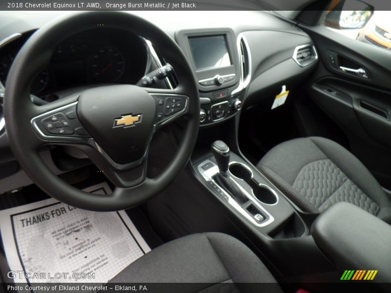 Orange Burst Metallic / Jet Black 2018 Chevrolet Equinox LT AWD